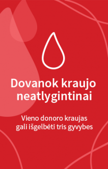 Kviečiame dalyvauti kraujo donorystės akcijoje