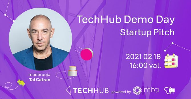 TechHub pre-akceleratoriaus pirmojo ciklo startuolių prisistatymas investuotojams