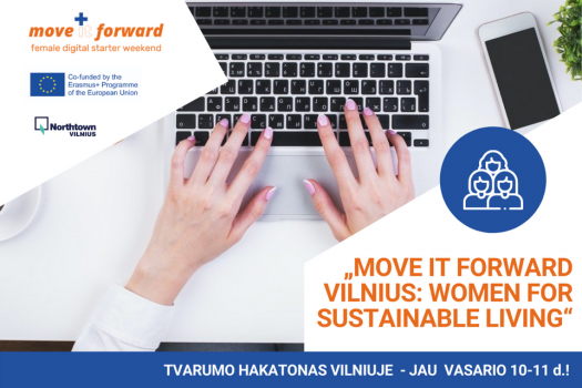 Northtown Vilnius moteris kviečia į tvarumo hakatoną „Move It Forward Vilnius: Women for Sustainable Living“
